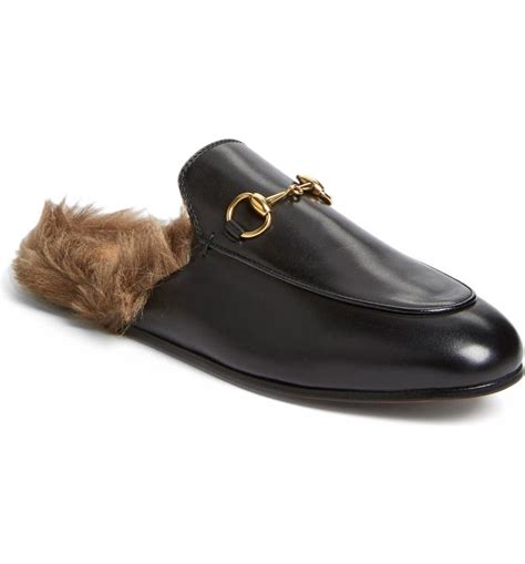 gucci loafers fur womens|gucci mule loafers.